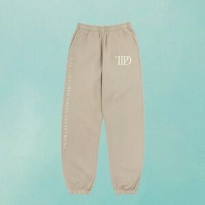 Taylor Swift TTPD The Tortured Poets Department Beige Sweatpants Merch